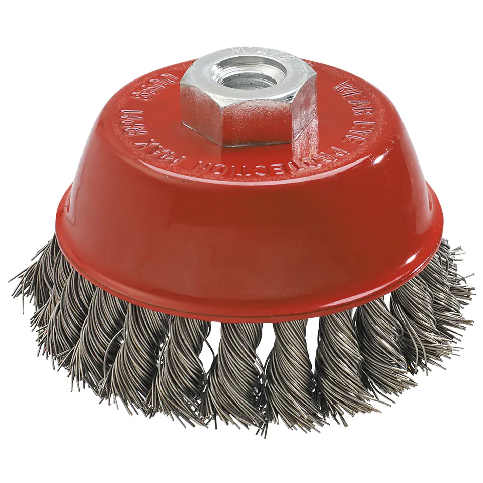 ⁨Butt wire brush 65 mm x M14, INOX⁩ at Wasserman.eu