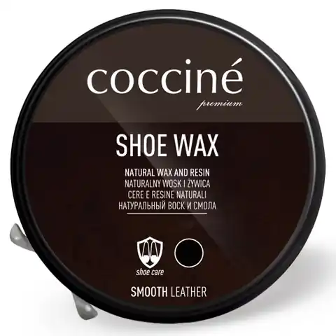 ⁨Pasta do butów shoe wax czarna 40g (55/32/40c/02), coccine⁩ w sklepie Wasserman.eu