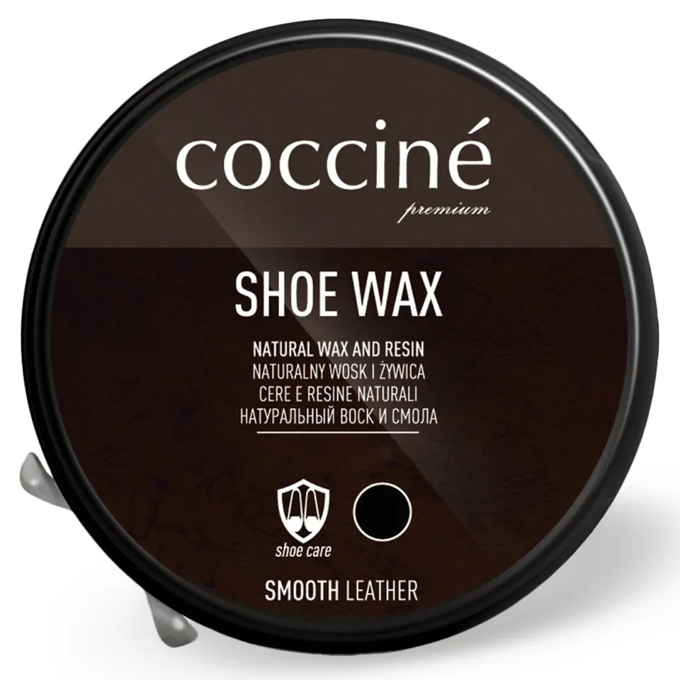 ⁨Pasta do butów shoe wax czarna 40g (55/32/40c/02), coccine⁩ w sklepie Wasserman.eu