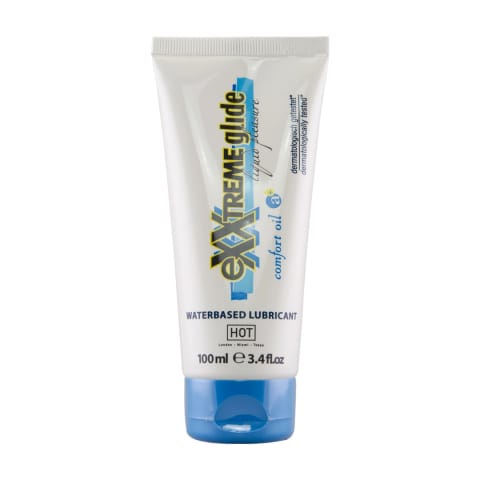 ⁨HOT Exxtreme Glide żel wodny z olejkiem dziurawca i wiesiołka 100ml⁩ w sklepie Wasserman.eu