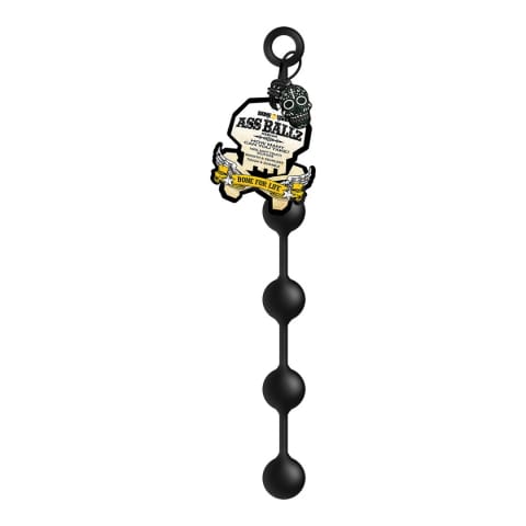 Boneyard Ass Ballz M - silikonowy łańcuch kulkowy z uchwytem, 16 cm w sklepie Wasserman.eu
