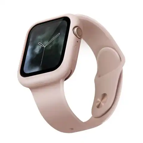 ⁨UNIQ etui Lino Apple Watch Series 4/5/6/SE 44mm. różowy/blush pink⁩ w sklepie Wasserman.eu