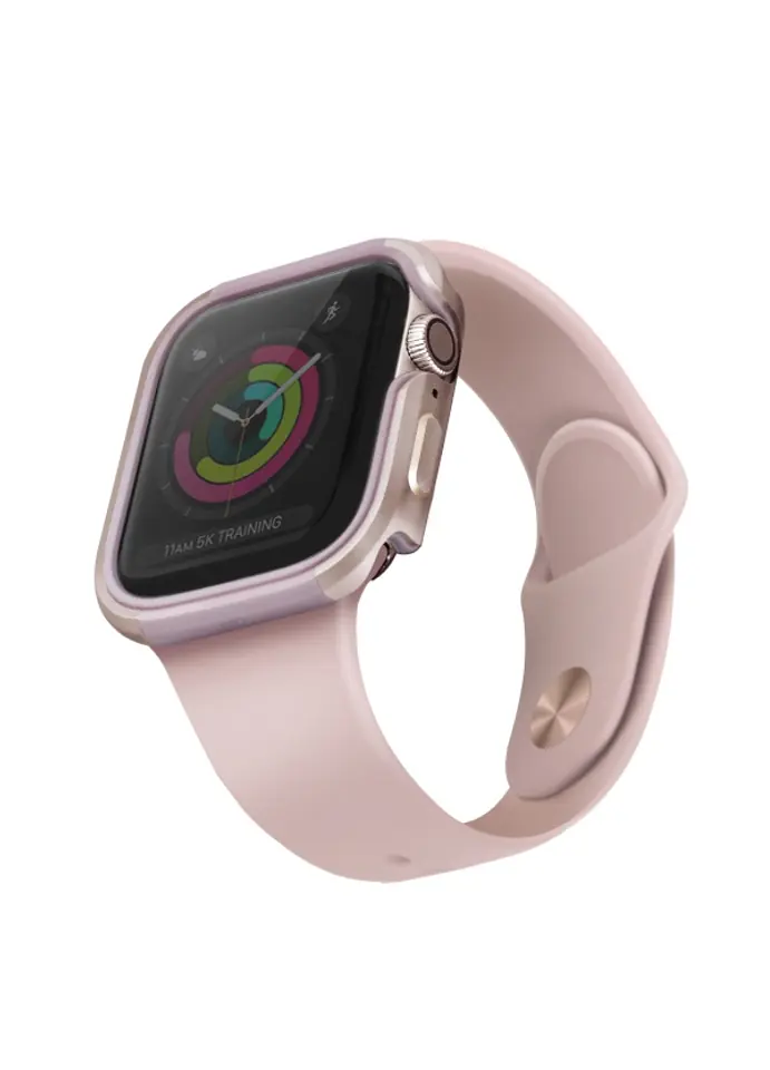 ⁨UNIQ case Valencia Apple Watch Series 4/5/6/SE 44mm. pink-gold/blush gold pink⁩ at Wasserman.eu