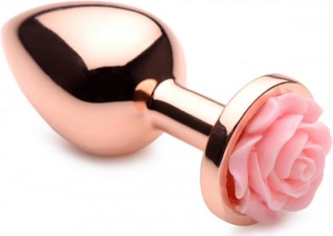 ⁨XR Brands Rose Gold Korek dekoracyjny z motywem roży, średni rozmiar⁩ w sklepie Wasserman.eu