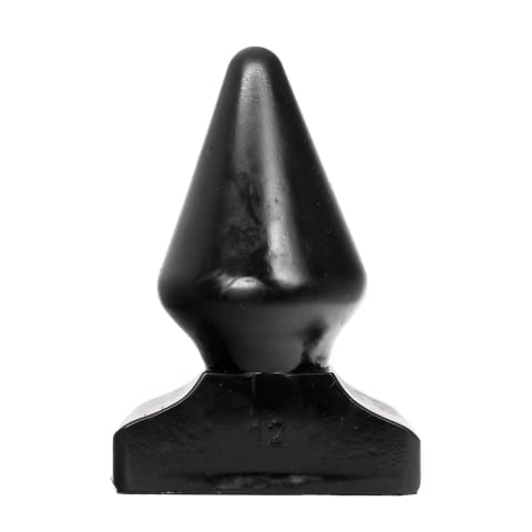 ⁨All Black Korek anatomiczny z rowkami 23 cm czarny⁩ w sklepie Wasserman.eu