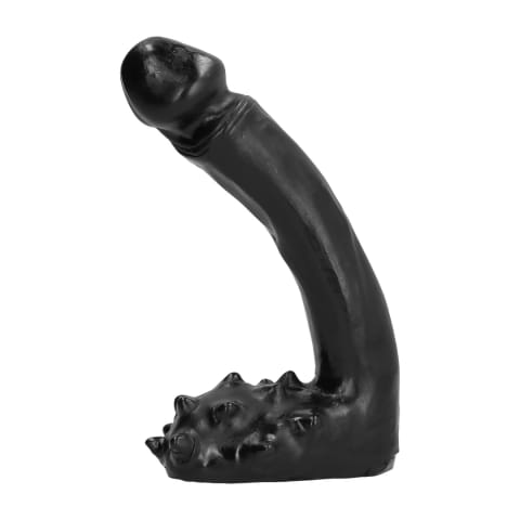 All Black - Dildo, mocno wykrzywione, 19 cm w sklepie Wasserman.eu