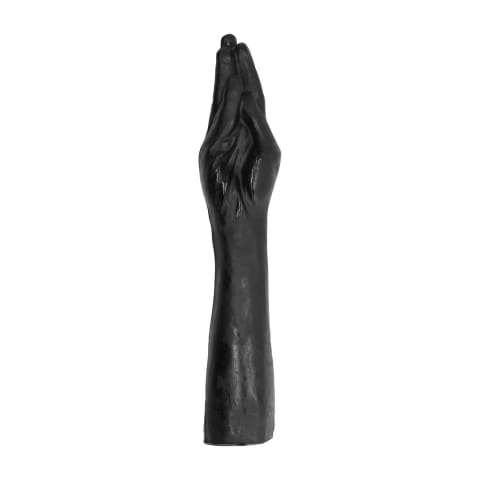 ⁨All Black  - Dildo, z końcówką dłoni, 39 cm⁩ w sklepie Wasserman.eu
