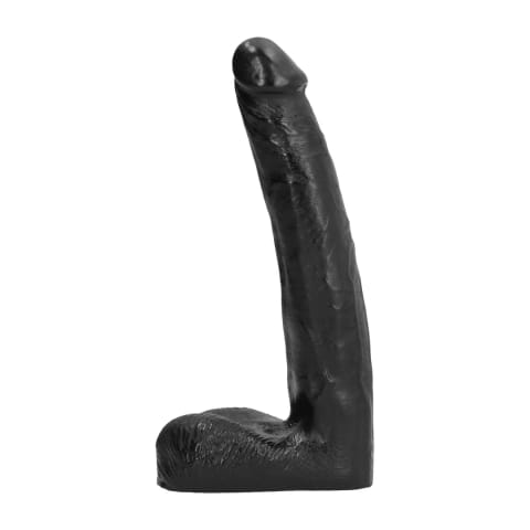 ⁨All Black - Dildo, lekko pochylone, 21 cm⁩ w sklepie Wasserman.eu