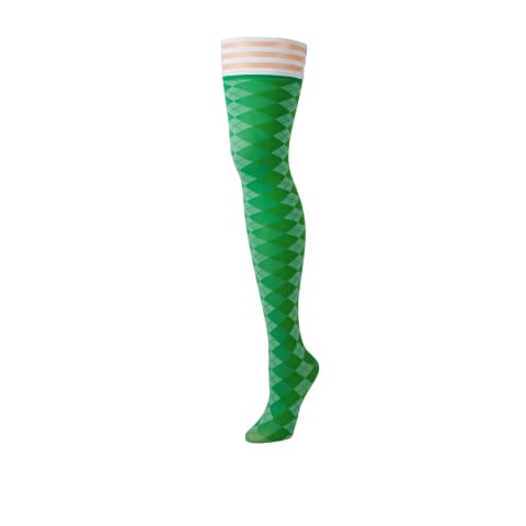 ⁨Kix'ies Golf Collection Thigh-High C - pończochy argyle z powłoką antypoślizgową⁩ w sklepie Wasserman.eu