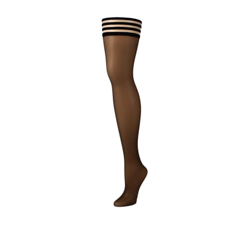 ⁨Kixies Marissa Pończochy do Uda Chocolate Nude Plus Size⁩ w sklepie Wasserman.eu