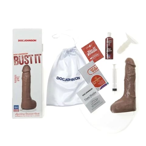 ⁨Doc Johnson Bust It 8.5” model z funkcją dozowania 30 ml - biały⁩ w sklepie Wasserman.eu
