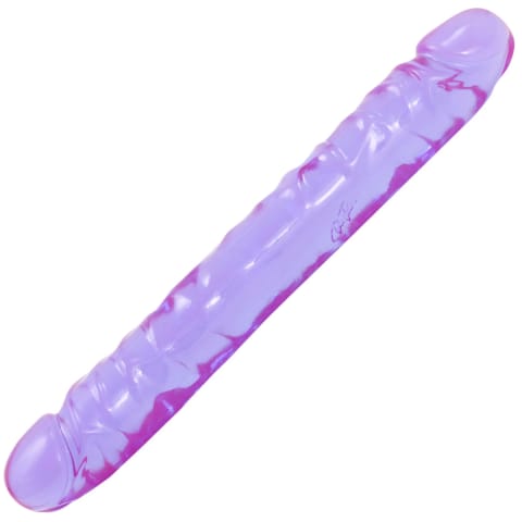 ⁨Doc Johnson Crystal Jellies JR Double - elastyczny model dwustronny 30 cm⁩ w sklepie Wasserman.eu