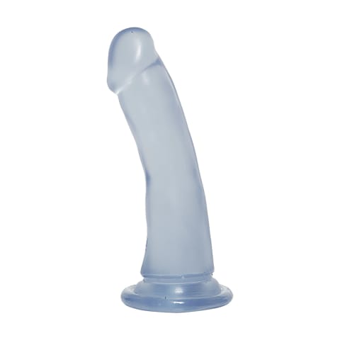 ⁨Doc Johnson Crystal Jellies 16,5 cm model wąski z przyssawką przezroczysty⁩ w sklepie Wasserman.eu