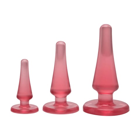 ⁨Doc Johnson Crystal Jellies Anal Initiation Kit - Zestaw 3 rozmiarow⁩ w sklepie Wasserman.eu
