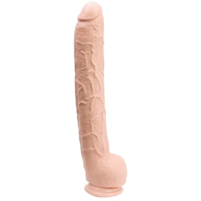 ⁨Doc Johnson Rambone Black 38 cm - model z przyssawką i anatomiczną podstawą⁩ w sklepie Wasserman.eu
