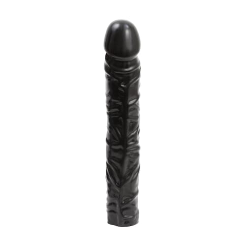 ⁨Doc Johnson Classic 25 cm - model anatomiczny o dużych rozmiarach, czarny⁩ w sklepie Wasserman.eu