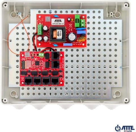Zestaw do 5 kamer IP switch PoE 5P+1UP ATTE IP-5-11-L3 w sklepie Wasserman.eu