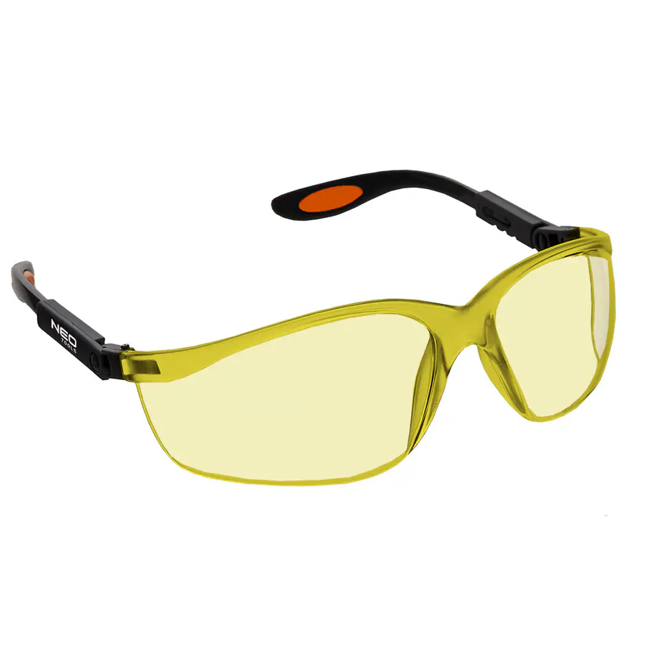 ⁨Polycarbonate safety glasses, yellow lenses⁩ at Wasserman.eu
