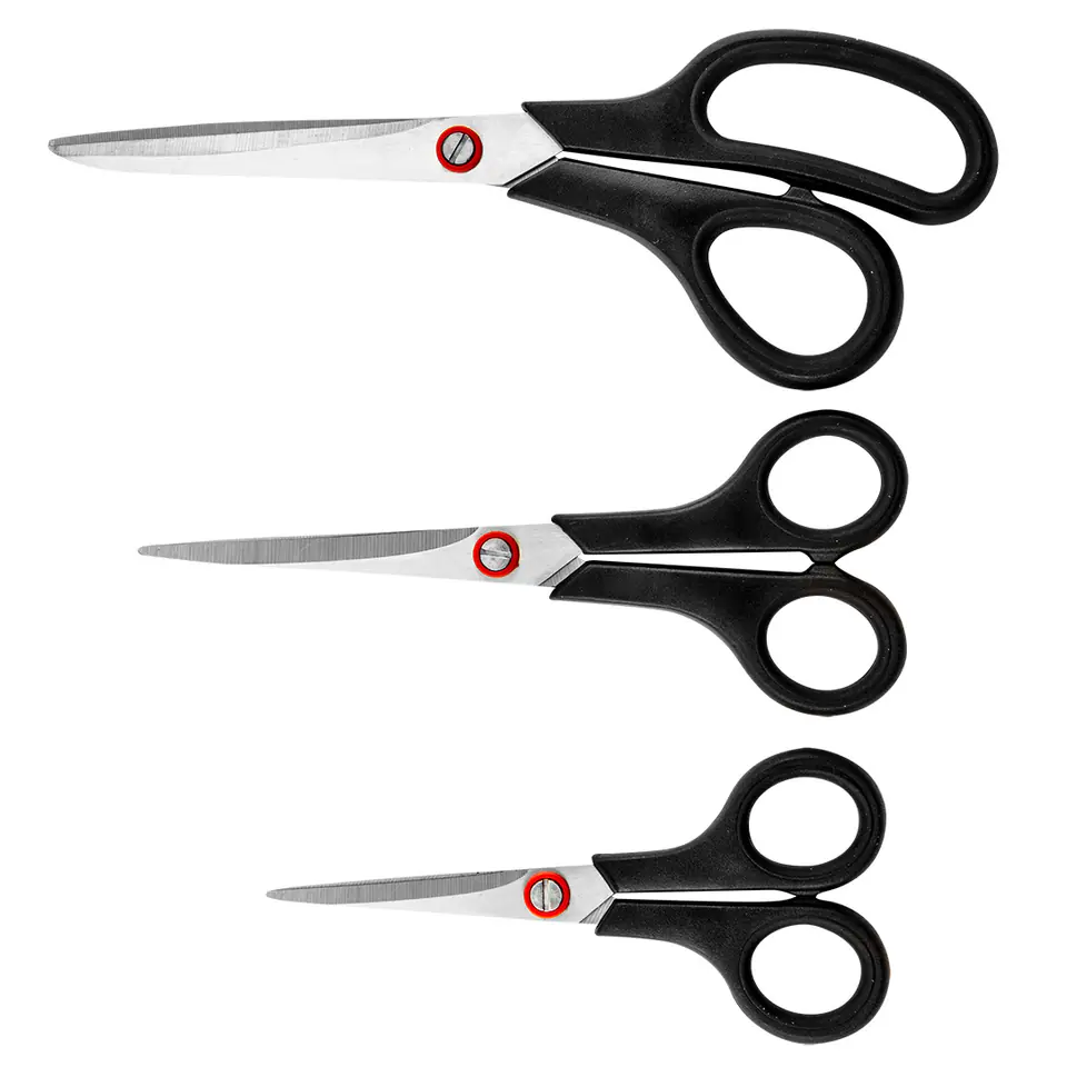 ⁨Scissors with a length of 140, 160 and 210 mm 17B723 /3pcs/⁩ at Wasserman.eu