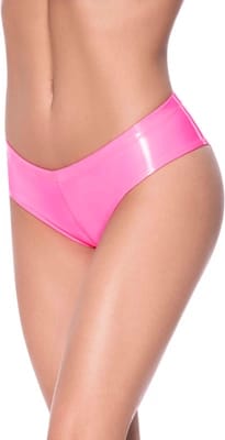 ⁨Magic Silk Exposed Szorty damskie z niskim stanem rozcięcie L/XL czarne⁩ w sklepie Wasserman.eu