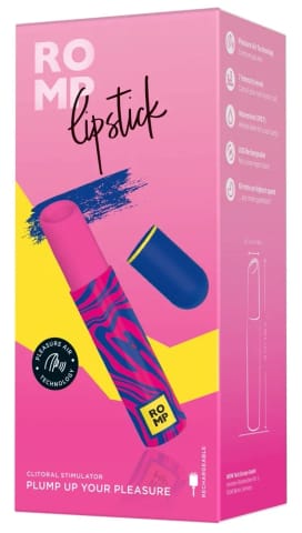 ⁨ROMP Lipstick Mini - Dyskretna maszyna intymna w formie szminki, 10 cm⁩ w sklepie Wasserman.eu
