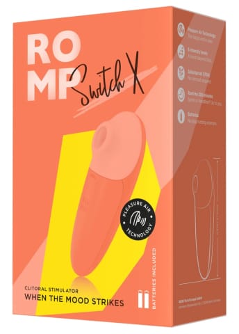 ⁨ROMP Switch X - Wibrujący Aparat Powietrzny, 6 trybow, silikonowy, fioletowy⁩ w sklepie Wasserman.eu