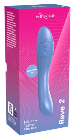 ⁨We-Vibe Rave 2 Muted Blue - Wibrujący model punktu-G z aplikacją, 20,2 cm⁩ w sklepie Wasserman.eu