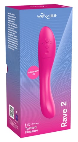 ⁨We-Vibe Rave 2 Fuchsia - Wibrator punktu G z aplikacją, ładowalny⁩ w sklepie Wasserman.eu