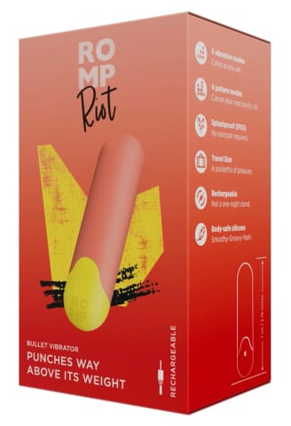 ⁨ROMP Riot Mini Wibrator Pocisk 7 cm USB, silikonowy, dyskretny⁩ w sklepie Wasserman.eu