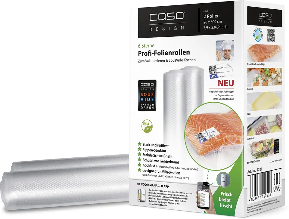 Zestaw rolek foliowe caso 1221 (2 szt.) w sklepie Wasserman.eu