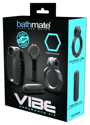 ⁨Bathmate Vibe Endurance Kit 4w1 - silikonowy zestaw z wibrobullet i lubrykantem⁩ w sklepie Wasserman.eu