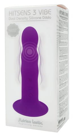 ⁨Adrien Lastic Hitsens 3 Vibe Fioletowy - silikonowy model 10 trybow, 18,2 cm⁩ w sklepie Wasserman.eu