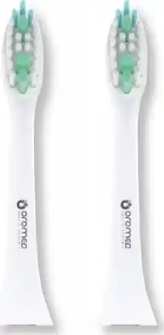 ⁨ORO-BRUSH sonic toothbrush tips 2 pcs White⁩ at Wasserman.eu