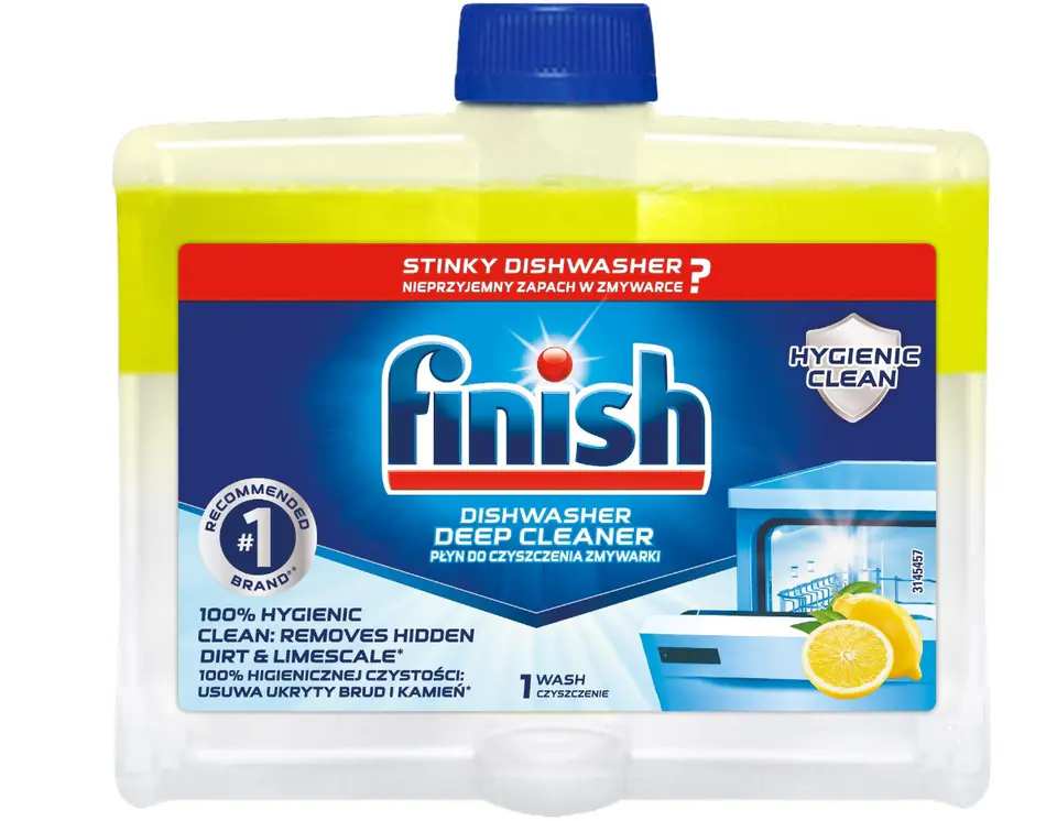 ⁨FINISH Płyn do Czyszczenia Zmywarek Lemon 250ml⁩ w sklepie Wasserman.eu