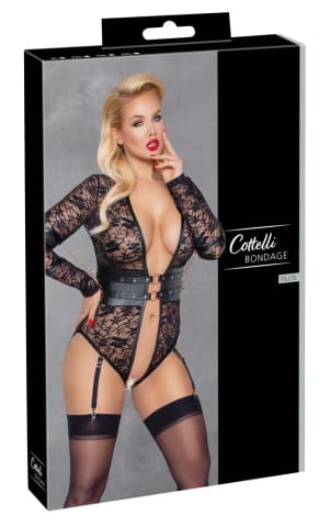 ⁨Cottelli Bondage Body XL Koronka z Mankietami Na Ręce Bez Kroku⁩ w sklepie Wasserman.eu