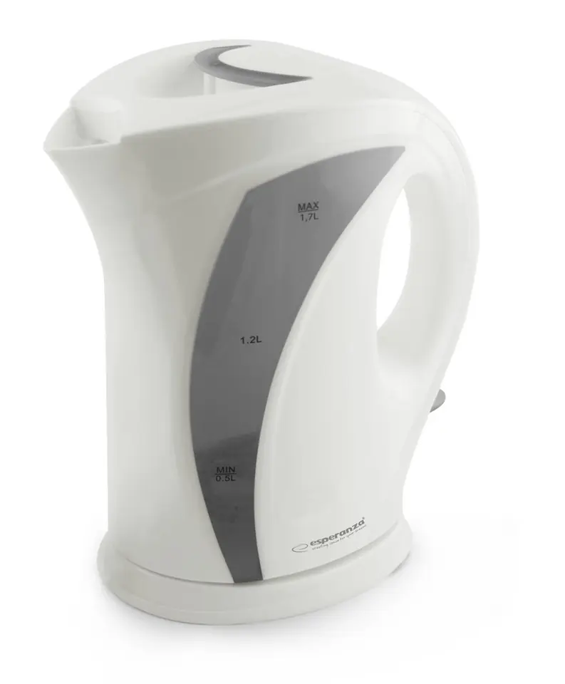 ⁨Esperanza EKK018E Electric kettle 1.7 L, White / Gray⁩ at Wasserman.eu