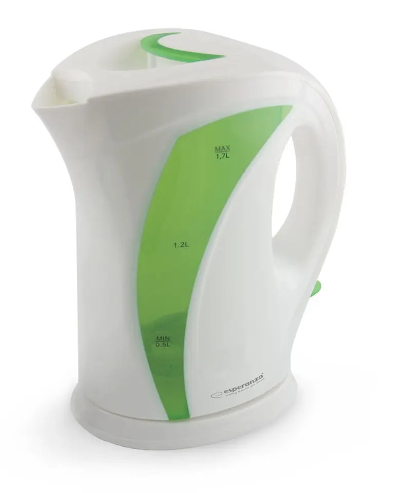 ⁨Esperanza EKK018G Electric kettle 1.7 L, White / Green⁩ at Wasserman.eu