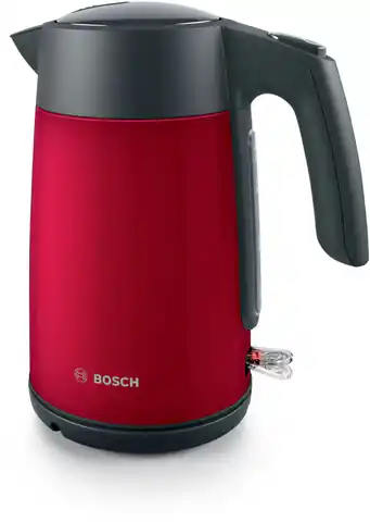 ⁨Electric kettle Bosch TWK 7L464, 2400 W, 1.7 l Red⁩ at Wasserman.eu