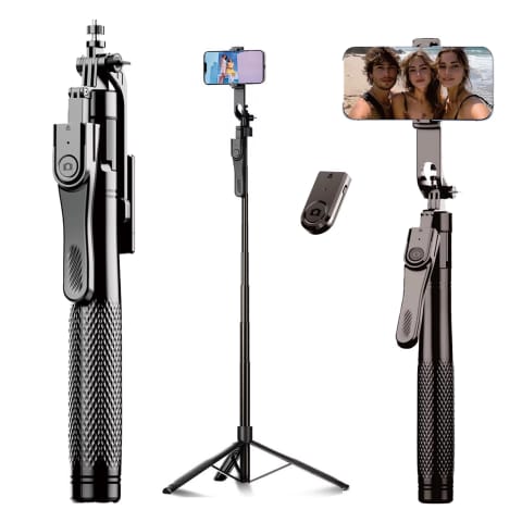 ⁨Kijek Selfie Tripod Alogy FlexPod Max z uchwytem na telefon i mocowaniem 1/4 Stabilizacja pilot Bluetooth 215cm⁩ w sklepie Wasserman.eu