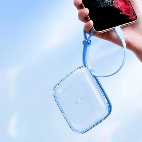 ⁨Powerbank Joyroom JR-L005 10000mAh Lightning USB-A Niebieski z kablem⁩ w sklepie Wasserman.eu