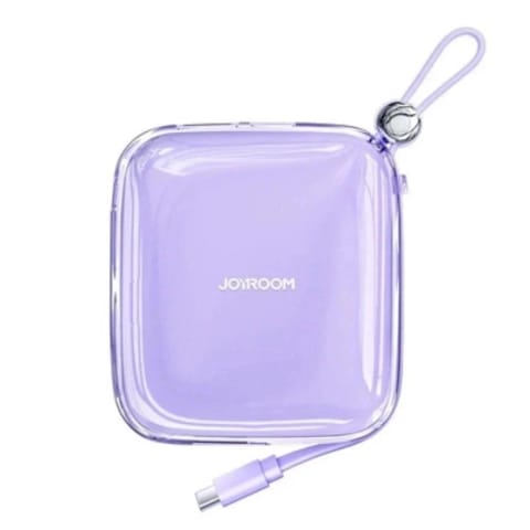 ⁨Powerbank Joyroom JR-L005 10000mAh Lightning USB-A Fioletowy z kablem⁩ w sklepie Wasserman.eu