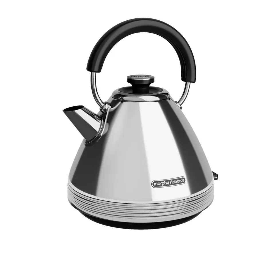 ⁨Morphy Richards Venture Pyramid Retro 1.5 l 2200 W Kettle Chrome⁩ at Wasserman.eu