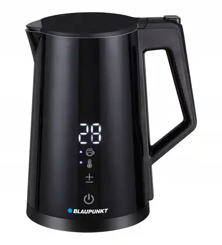 ⁨Blaupunkt EKD601 electric kettle with display, 1.7 l, 2200 W, black⁩ at Wasserman.eu
