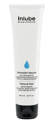 ⁨NUEI Inlube Natural Feel żel intymny z aloesem 100 ml wegański⁩ w sklepie Wasserman.eu