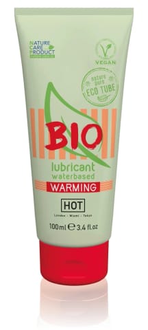 HOT Bio Wodny Żel Nawilżający Rozgrzewający 100ml - Wegański, Organiczny w sklepie Wasserman.eu