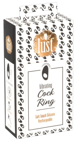 ⁨Penis ring with vibration LUST black⁩ at Wasserman.eu