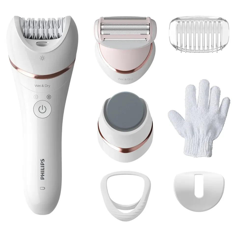 ⁨Philips BRE 730/10 Wet and dry epilator for legs, body and feet⁩ at Wasserman.eu