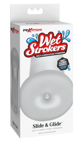 ⁨PDX Extreme Wet Strokers Slide & Glide Przezroczysty model ręczny 12,7 cm⁩ w sklepie Wasserman.eu