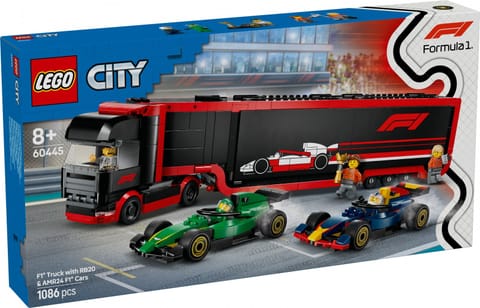 ⁨Klocki City 60445 F1 Ciężarówka z bolidami RB20 i AMR24 F1⁩ w sklepie Wasserman.eu