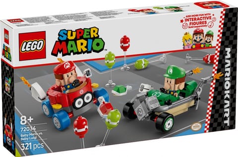 ⁨Klocki Super Mario 72034 Mario Kart - Baby Mario kontra Baby Luigi⁩ w sklepie Wasserman.eu